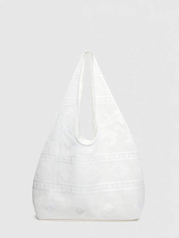 Aurelia Tote Bag - White Lace